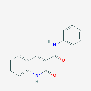 molecular formula C18H16N2O2 B1658745 N-(2,5-Dimethylphenyl)-2-oxo-1,2-dihydroquinoline-3-carboxamide CAS No. 62033-68-5