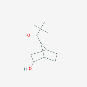 molecular formula C12H20O2 B1658749 1-Propanone, 1-(2-hydroxybicyclo[2.2.1]hept-7-yl)-2,2-dimethyl- CAS No. 62041-95-6