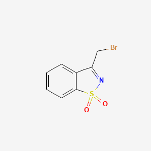3-(Bromomethyl)-1H-1lambda~6~,2-benzothiazole-1,1-dione