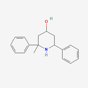 molecular formula C18H21NO B1658773 2-Methyl-2,6-diphenylpiperidin-4-ol CAS No. 6210-42-0