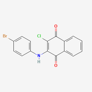 2-(4-Bromoanilino)-3-chloronaphthalene-1,4-dione