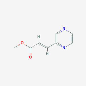 molecular formula C8H8N2O2 B1658781 methyl (2E)-3-pyrazin-2-ylacrylate CAS No. 62124-84-9