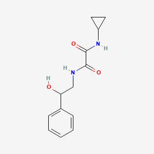 molecular formula C13H16N2O3 B1658799 N'-cyclopropyl-N-(2-hydroxy-2-phenylethyl)oxamide CAS No. 6222-06-6