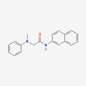 molecular formula C19H18N2O B1658802 Acetamide, 2-(methylphenylamino)-N-2-naphthalenyl- CAS No. 62227-39-8