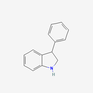 molecular formula C14H13N B1658810 3-phenyl-2,3-dihydro-1H-indole CAS No. 62236-19-5