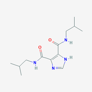 molecular formula C13H22N4O2 B1658817 N~4~,N~5~-Bis(2-methylpropyl)-1H-imidazole-4,5-dicarboxamide CAS No. 62254-98-2