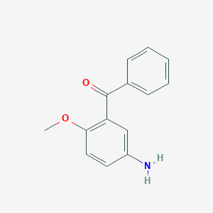 molecular formula C14H13NO2 B1658822 (5-Amino-2-methoxyphenyl)(phenyl)methanone CAS No. 62261-53-4