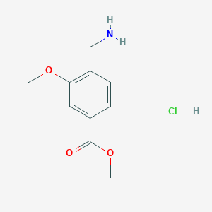 4-Aminomethyl-3-methoxybenzoic acid methyl ester hydrochloride