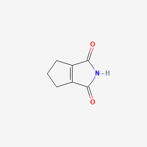 molecular formula C7H7NO2 B1658828 5,6-二氢环戊[c]吡咯-1,3(2H,4H)-二酮 CAS No. 62291-38-7