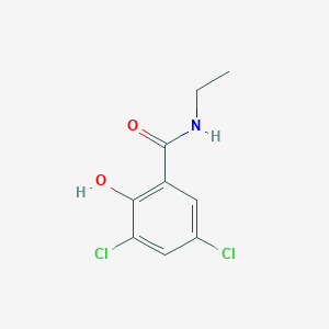 molecular formula C9H9Cl2NO2 B1658829 3,5-Dichloro-N-ethyl-2-hydroxybenzamide CAS No. 62298-46-8
