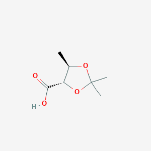 B165883 (4S,5R)-2,2,5-Trimethyl-1,3-dioxolane-4-carboxylic acid CAS No. 127062-02-6