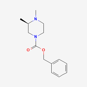 molecular formula C14H20N2O2 B1658842 Benzyl (3R)-3,4-dimethyl-1-piperazinecarboxylate CAS No. 623586-01-6