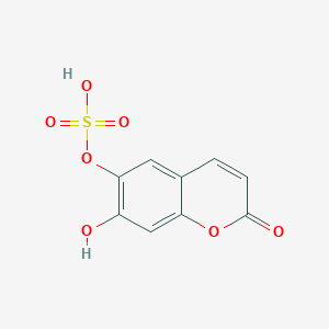 molecular formula C9H6O7S B1658843 2H-1-Benzopyran-2-one, 7-hydroxy-6-(sulfooxy)- CAS No. 62369-29-3