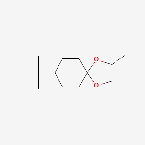 molecular formula C13H24O2 B1658860 1,4-Dioxaspiro[4.5]decane, 8-(1,1-dimethylethyl)-2-methyl- CAS No. 62406-83-1