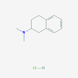 molecular formula C12H18ClN B1658865 N,N-Dimethyl-1,2,3,4-tetrahydronaphthalen-2-amine hydrochloride CAS No. 62421-49-2