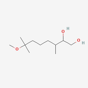 molecular formula C11H24O3 B1658867 7-Methoxy-3,7-dimethyloctane-1,2-diol CAS No. 62439-40-1