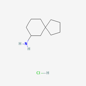 molecular formula C10H20ClN B1658869 Spiro[4.5]decan-7-amine hydrochloride CAS No. 62439-56-9