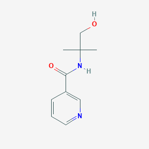 molecular formula C10H14N2O2 B1658880 3-Pyridinecarboxamide, N-(2-hydroxy-1,1-dimethylethyl)- CAS No. 62471-44-7
