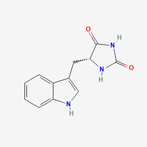 molecular formula C12H11N3O2 B1658886 (5R)-5-(1H-吲哚-3-基甲基)乙内酰脲 CAS No. 62498-87-7