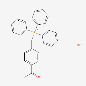 molecular formula C27H24BrOP B1658900 [(4-Acetylphenyl)methyl](triphenyl)phosphanium bromide CAS No. 62546-55-8