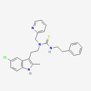 1-[2-(5-chloro-2-methyl-1H-indol-3-yl)ethyl]-3-phenethyl-1-(pyridin-2-ylmethyl)thiourea