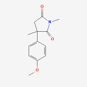 2,5-Pyrrolidinedione, 3-(4-methoxyphenyl)-1,3-dimethyl-
