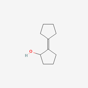 molecular formula C10H16O B1658916 环戊醇，2-环戊亚甲基- CAS No. 6261-30-9