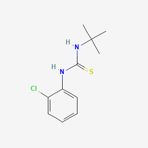molecular formula C11H15ClN2S B1658922 Thiourea, N-(2-chlorophenyl)-N'-(1,1-dimethylethyl)- CAS No. 62635-50-1