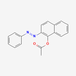 molecular formula C18H14N2O2 B1658924 1-Naphthalenol, 2-(phenylazo)-, acetate (ester) CAS No. 62637-98-3