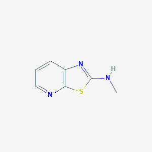 molecular formula C7H7N3S B1658925 Thiazolo[5,4-b]pyridin-2-amine, N-methyl- CAS No. 62638-68-0