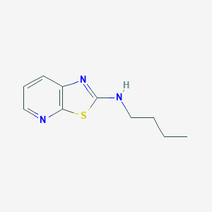 molecular formula C10H13N3S B1658927 Thiazolo[5,4-b]pyridin-2-amine, N-butyl- CAS No. 62638-70-4