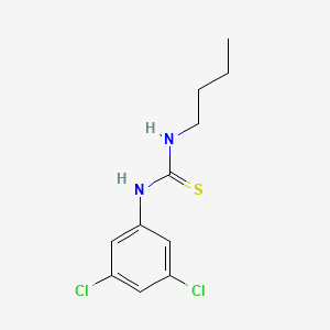 molecular formula C11H14Cl2N2S B1658935 Thiourea, N-butyl-N'-(3,5-dichlorophenyl)- CAS No. 62644-19-3