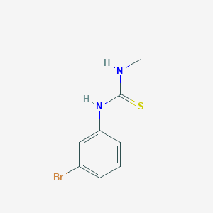 molecular formula C9H11BrN2S B1658936 Thiourea, N-(3-bromophenyl)-N'-ethyl- CAS No. 62644-23-9