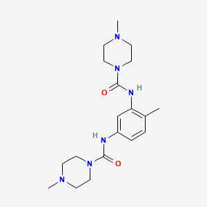 4-methyl-N-[2-methyl-5-[(4-methylpiperazine-1-carbonyl)amino]phenyl]piperazine-1-carboxamide
