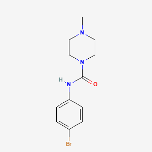 molecular formula C12H16BrN3O B1658942 n-(4-Bromophenyl)-4-methylpiperazine-1-carboxamide CAS No. 6266-79-1