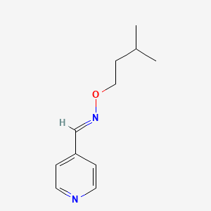 N-(3-methylbutoxy)-1-pyridin-4-ylmethanimine