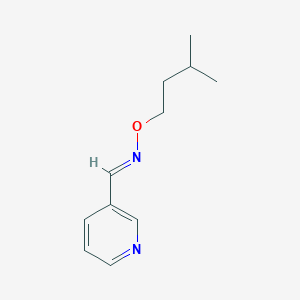molecular formula C11H16N2O B1658949 3-Pyridinecarboxaldehyde, O-(3-methylbutyl)oxime CAS No. 6267-33-0