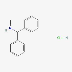 molecular formula C14H16ClN B1658953 N-Methylbenzohydrylamine hydrochloride CAS No. 6268-97-9