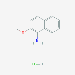 molecular formula C11H12ClNO B1658959 2-Methoxynaphthalen-1-amine;hydrochloride CAS No. 6271-82-5
