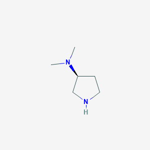 molecular formula C6H14N2 B165896 (3S)-(-)-3-(二甲基氨基)吡咯烷 CAS No. 132883-44-4