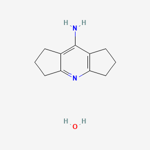 molecular formula C11H16N2O B1658963 8-Amino-1,2,3,5,6,7-hexahydrodicyclopenta(b,e)pyridine hydrate CAS No. 62732-43-8