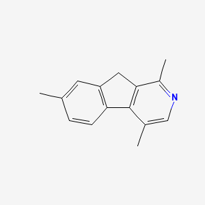 molecular formula C15H15N B1658966 1,4,7-Trimethyl-9H-indeno[2,1-c]pyridine CAS No. 62736-78-1