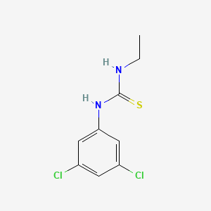 molecular formula C9H10Cl2N2S B1658970 Thiourea, N-(3,5-dichlorophenyl)-N'-ethyl- CAS No. 62753-85-9