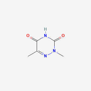 molecular formula C5H7N3O2 B1658973 2,6-Dimethyl-1,2,4-triazine-3,5(2H,4H)-dione CAS No. 62764-55-0