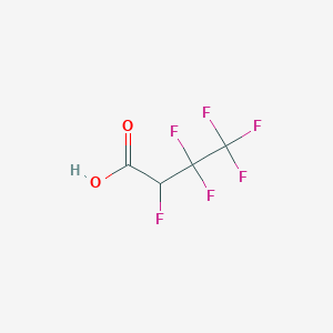 molecular formula C4H2F6O2 B1658974 2,3,3,4,4,4-Hexafluorobutanoic acid CAS No. 62765-25-7