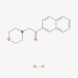 molecular formula C16H18BrNO2 B1658975 2-(Morpholin-4-yl)-1-(naphthalen-2-yl)ethan-1-one--hydrogen bromide (1/1) CAS No. 6277-68-5