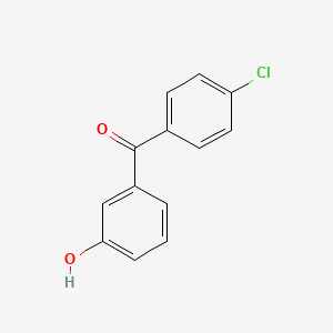 molecular formula C13H9ClO2 B1658985 (4-Chlorophenyl)(3-hydroxyphenyl)methanone CAS No. 62810-39-3