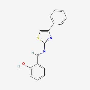 Phenol, 2-(((4-phenyl-2-thiazolyl)imino)methyl)-