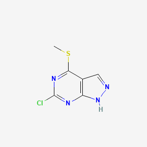 6-chloro-4-methylsulfanyl-1H-pyrazolo[3,4-d]pyrimidine
