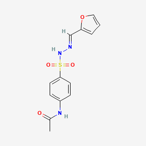 N-(4-(((2E)-2-(2-Furylmethylene)hydrazino)sulfonyl)phenyl)acetamide